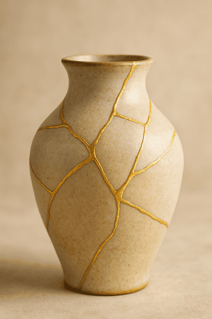 De afbeelding bij deze blog toont een Kintsugi vaas – een Japanse kunstvorm waarin gebroken keramiek wordt hersteld met goudlijm. De breuken worden niet verborgen, maar juist zichtbaar en waardevol gemaakt. Dit beeldt prachtig uit wat heling betekent: je gebroken stukken met liefde omarmen en transformeren tot iets krachtigs en unieks. Je littekens maken je niet minder, maar méér jezelf. SinneHart