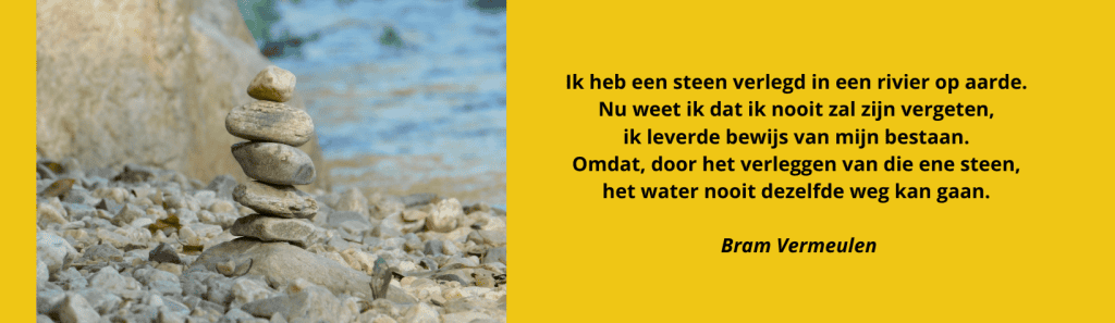 SinneHart ik heb een steen verlegd