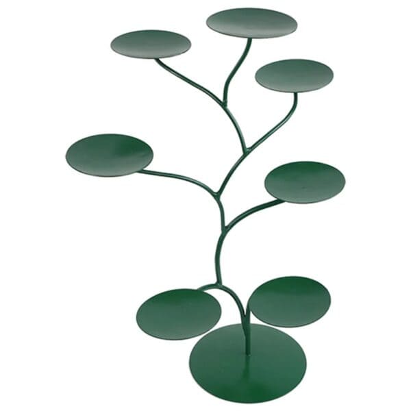 Chakra Lotus display groen Set van Lotus Display + 7 Chakra Sfeerlichten Goudrand