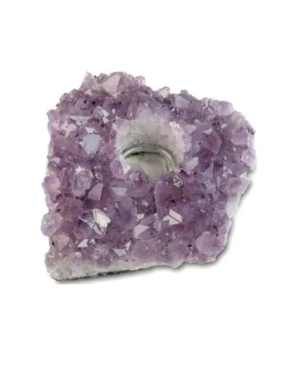 Amethist theelichthouder – Bescherming & Rust