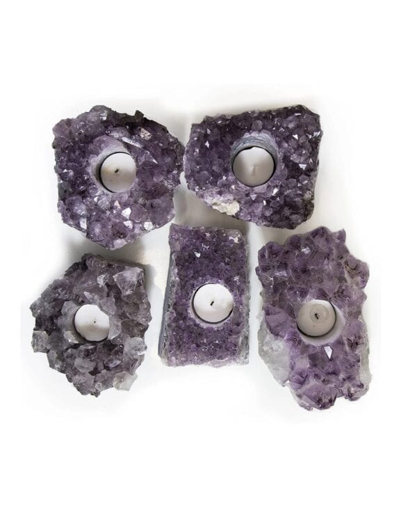 Amethist theelichthouder – Bescherming & Rust