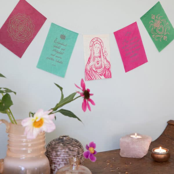 Wensvlaggetjes Compassie Koperberg Arts & Crafts - Wens-vlaggetje 'Compassie'