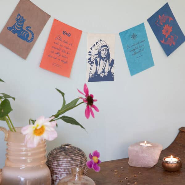 Wensvlaggetjes Moed Koperberg Arts & Crafts - Wens-vlaggetje 'Moed'