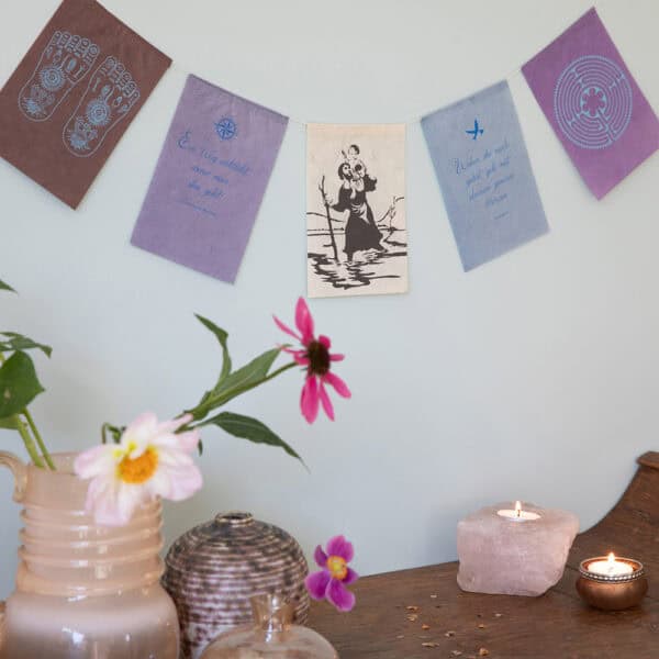 koperberg-wishingflags-Levensreis Koperberg Arts & Crafts - Wens-vlaggetje 'Levensreis'