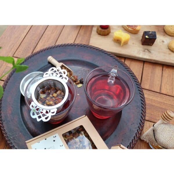 Arelo - Theezeef met uitlekschaaltje - RVS