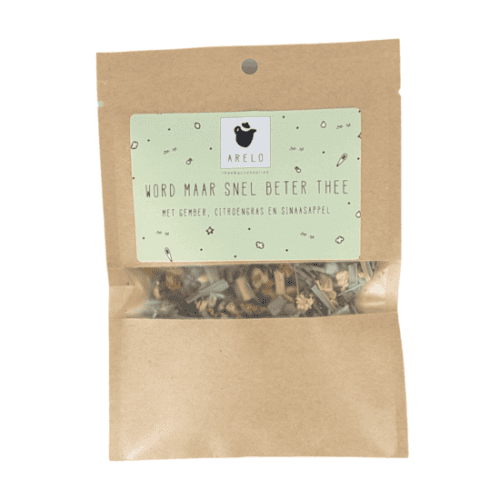 word maar snel beter thee Arelo - Word maar snel beter thee zakje - 25 gram